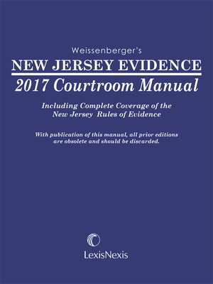 cover image of New Jersey Evidence Courtroom Manual